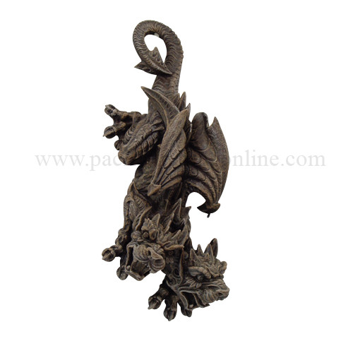 9032 Double Headed Gargoyle Wall Plaque
